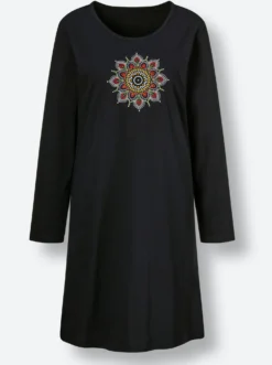 Sleepshirt mit Mandala-Muster