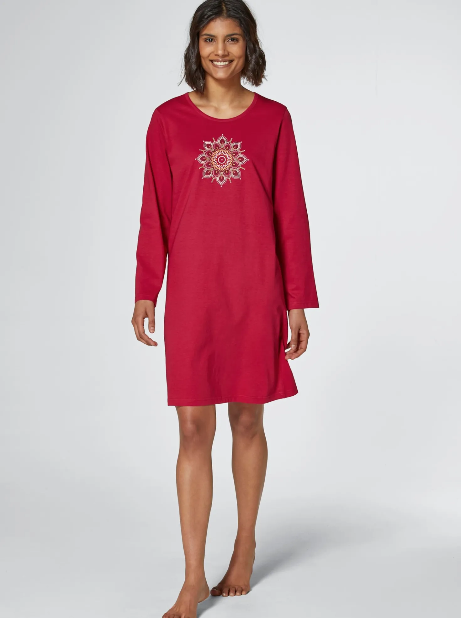 Sleepshirt mit Mandala-Muster