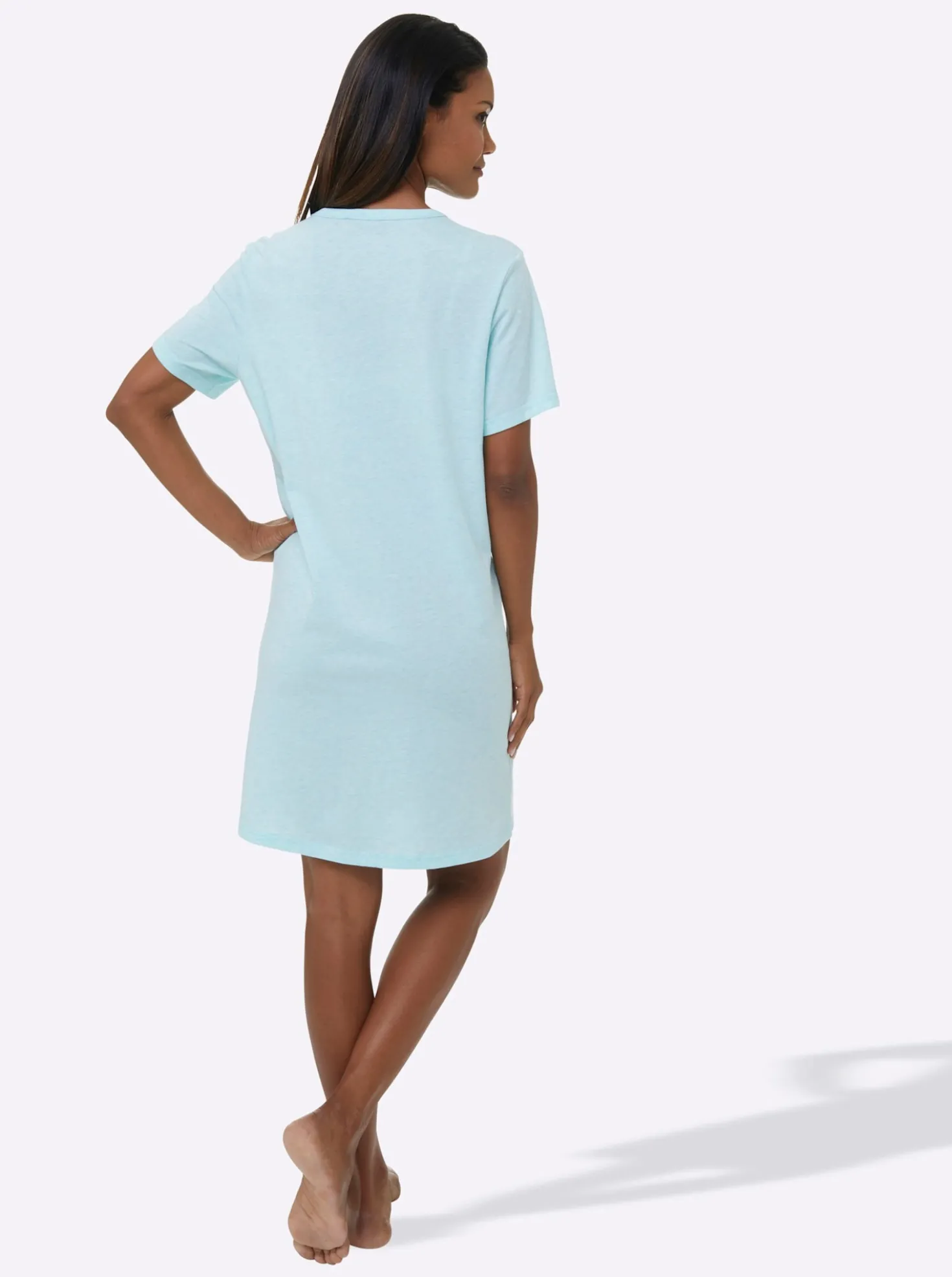 Sleepshirts in Melange-Qualität