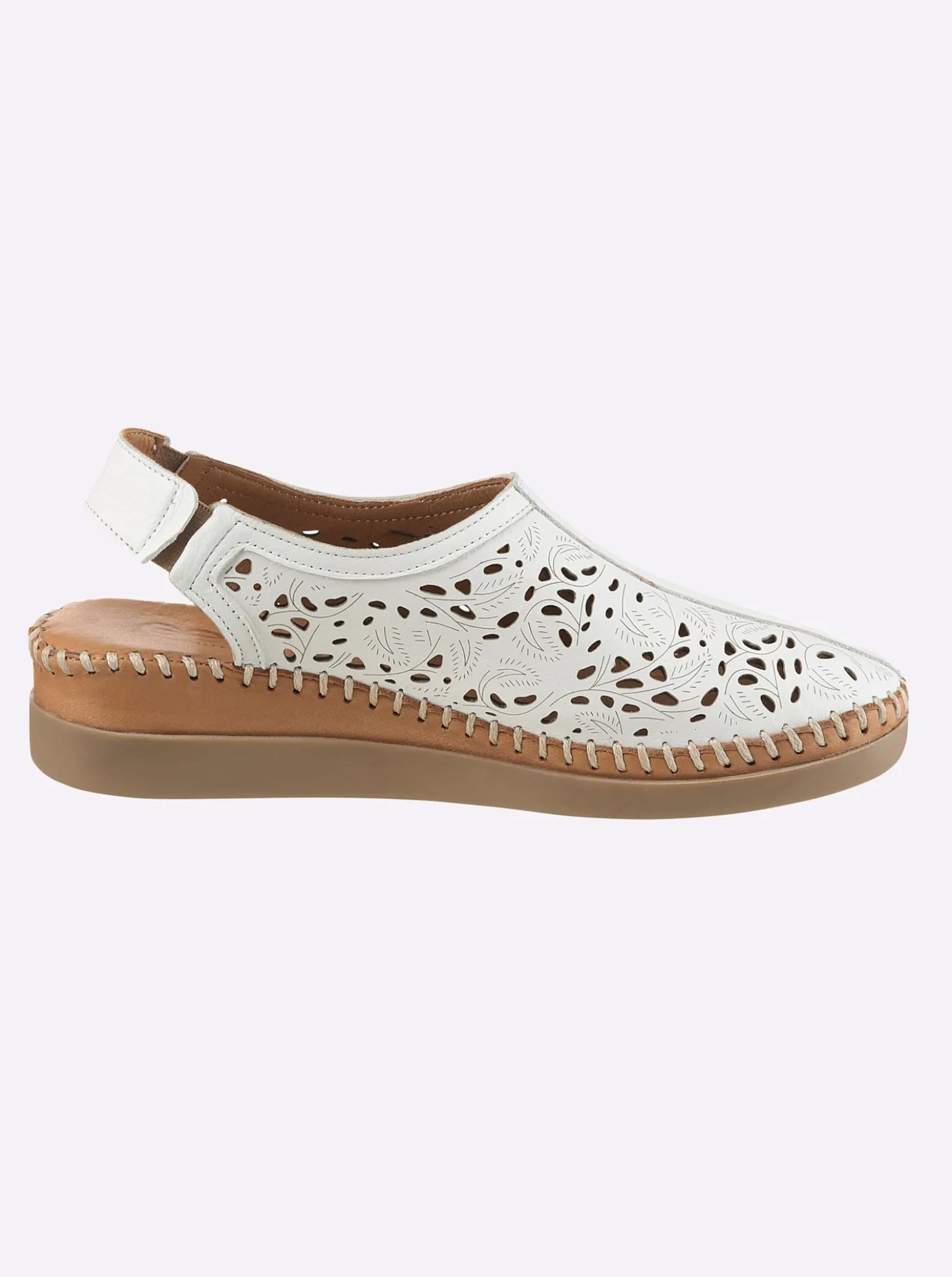 Slipper fersenoffen, mit Gummizug