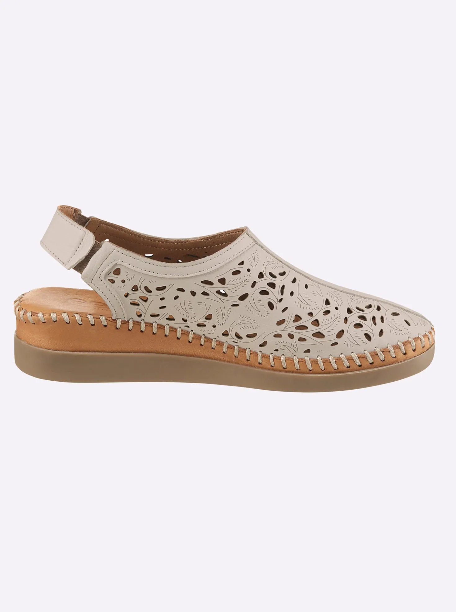 Slipper fersenoffen, mit Gummizug