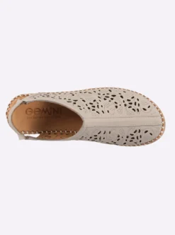 Slipper fersenoffen, mit Gummizug
