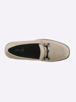 Slipper geprägtes Veloursleder