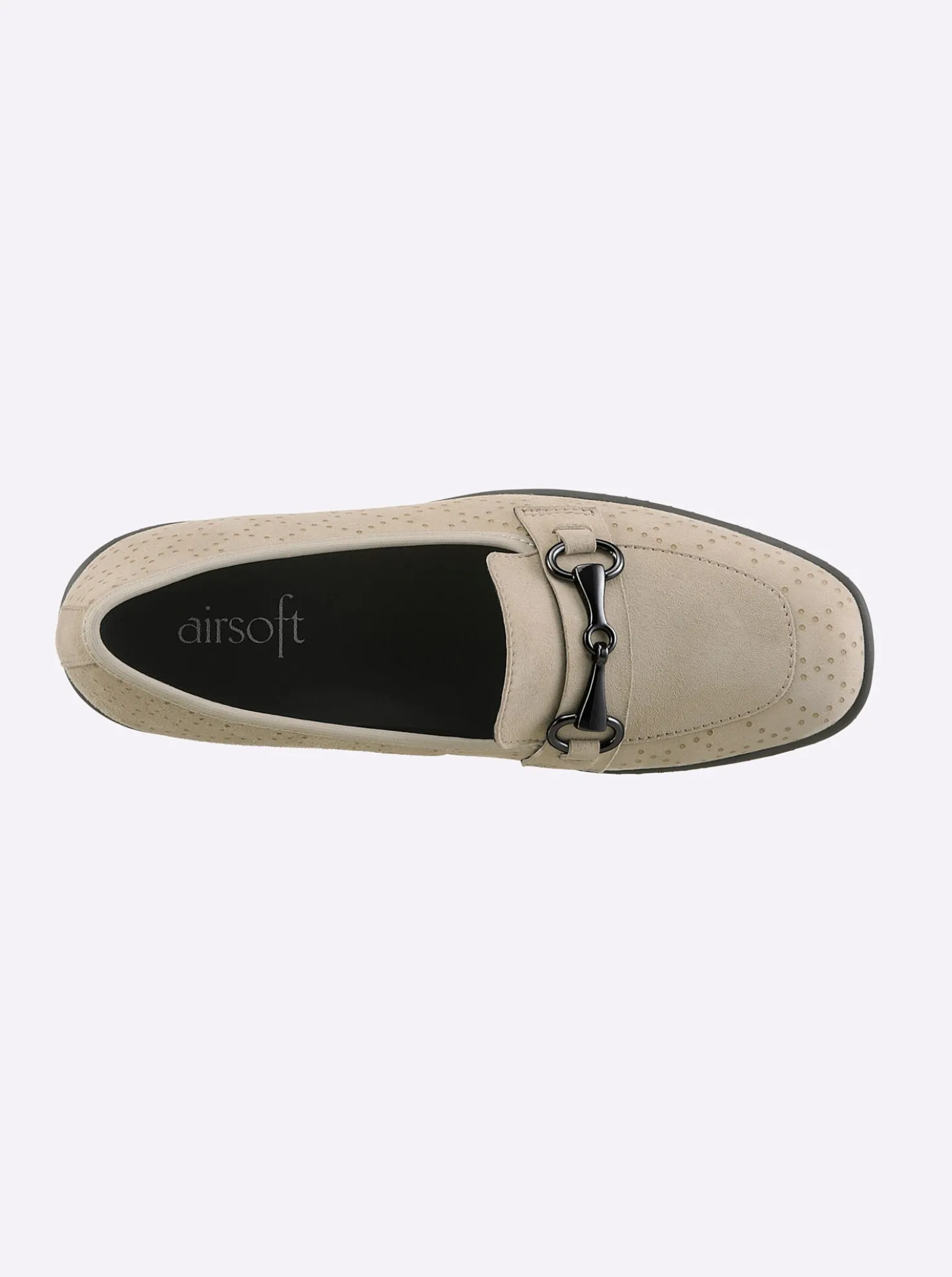Slipper geprägtes Veloursleder
