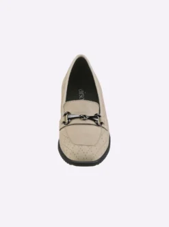 Slipper geprägtes Veloursleder