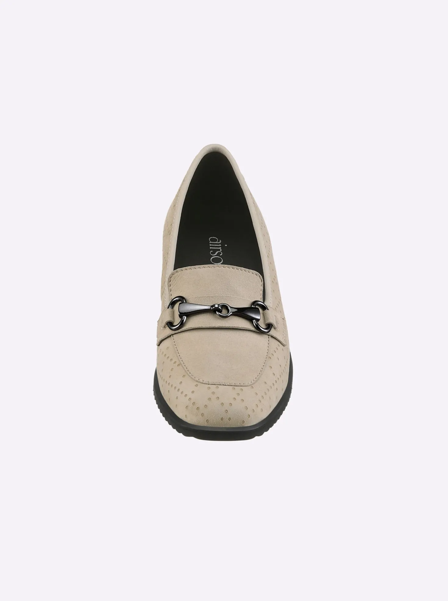Slipper geprägtes Veloursleder