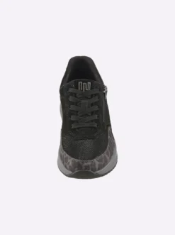 Sneaker mit Details in Tierfell-Optik