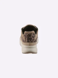 Sneaker mit Details in Tierfell-Optik