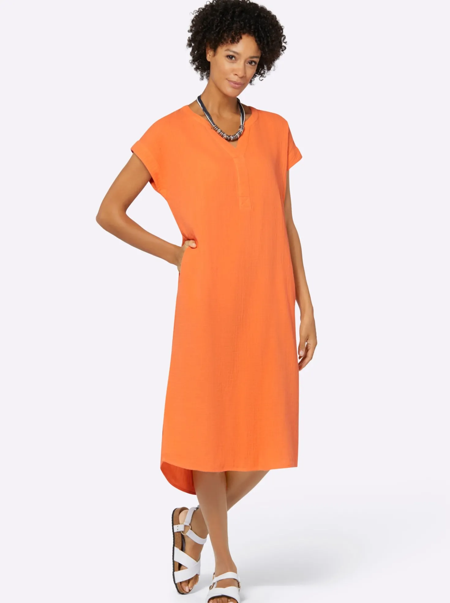 Sommerkleid in Musselin-Qualität