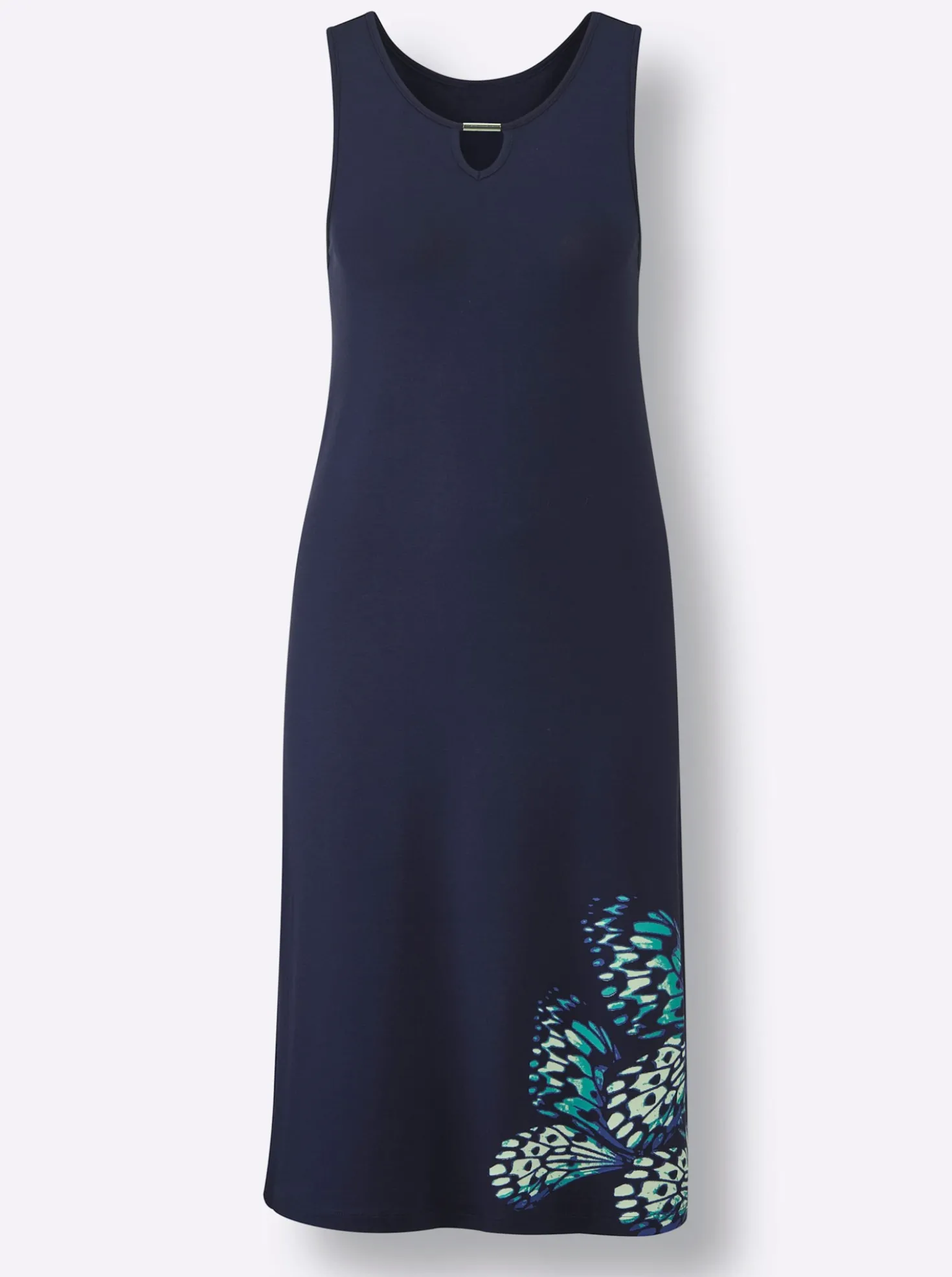 Sommerkleid mit Deko-Spange