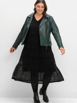 Spitzenkleid in Midi-Länge