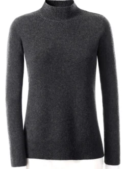 Stehkragenpullover aus reinem Kaschmir