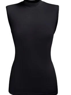 Stehkragenshirt in Modal-Qualität