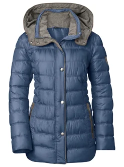 Steppjacke mit abnehmbarer Kapuze