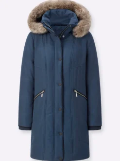Steppjacke mit abnehmbarer Kapuze
