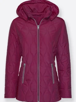 Steppjacke mit kontrastreichen Akzenten