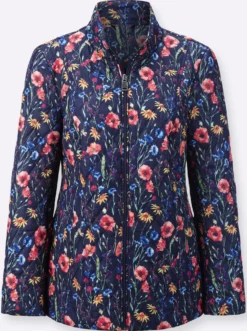 Steppjacke mit rautenförmigem Prägemuster