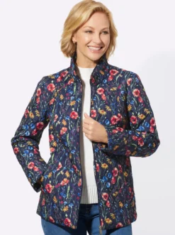 Steppjacke mit rautenförmigem Prägemuster