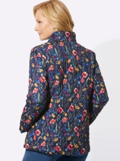 Steppjacke mit rautenförmigem Prägemuster