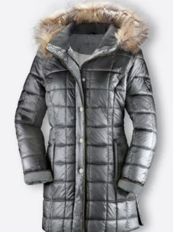 Steppjacke mit Reißverschluss-Seitenschlitzen