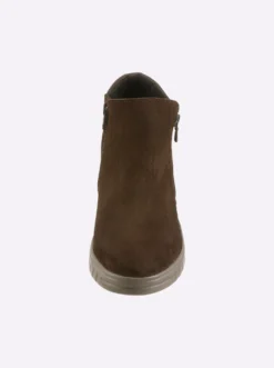Stiefelette mit Veloursleder