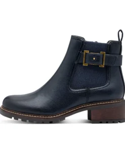 Stiefelette mit Zierriegel