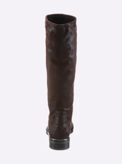 Stiefel in Schlupfform mit Stretch-Einsatz
