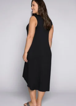 Strandkleid mit Vokuhila-Saum
