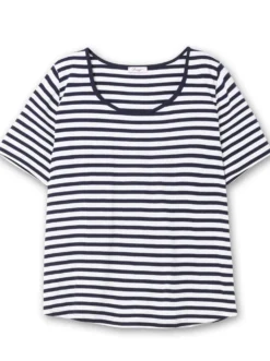 Streifenshirt mit Rundhalsausschnitt