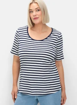 Streifenshirt mit Rundhalsausschnitt