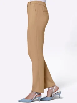 Stretch-Hose mit abgesteppter Biese vorne
