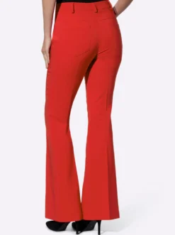 Stretch-Hose mit Biesen