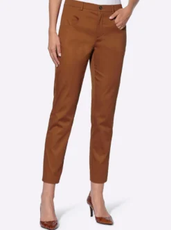 Stretch-Hose mit runden Taschen