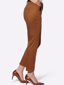 Stretch-Hose mit runden Taschen