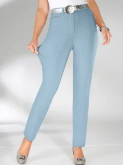 Stretch-Hose mit Zier-Taschen vorne