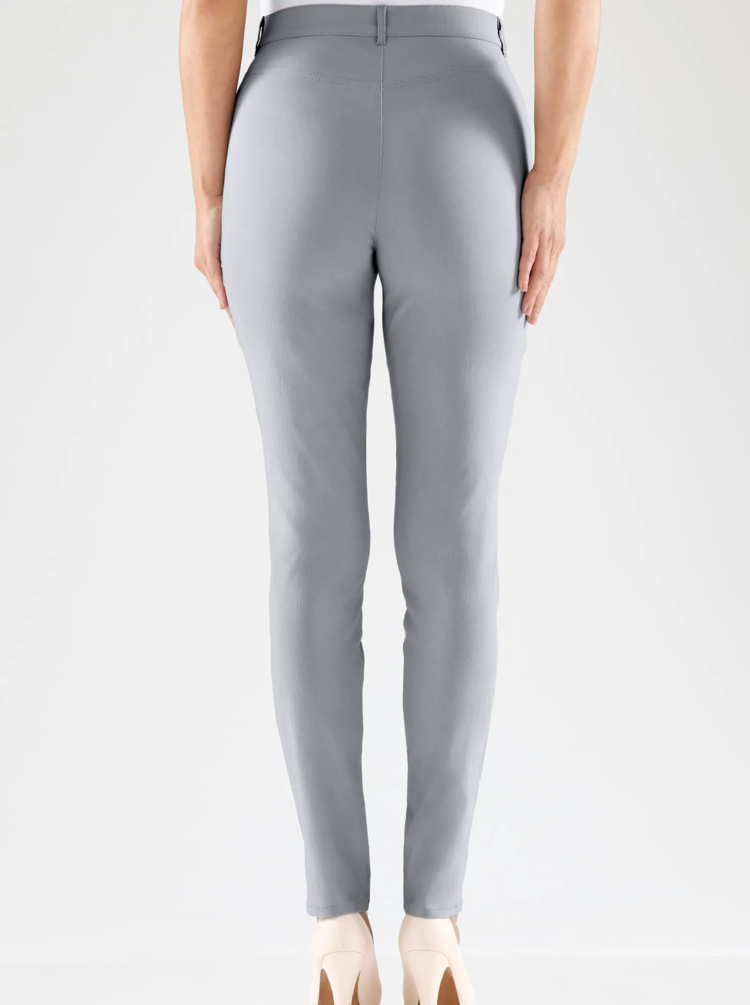 Stretch-Hose mit Zier-Taschen vorne
