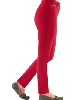 Stretch-Hose mit Zier-Taschen vorne