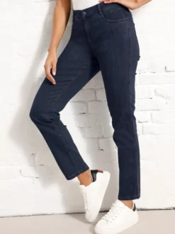 Stretch-Jeans in Röhren-Form