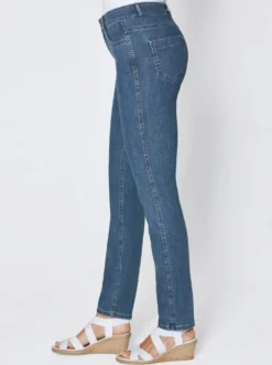 Stretch-Jeans in Röhren-Form