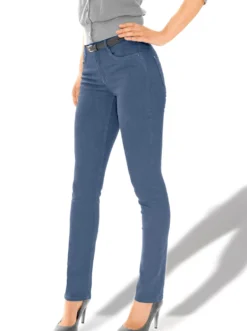 Stretch-Jeans in Röhren-Form