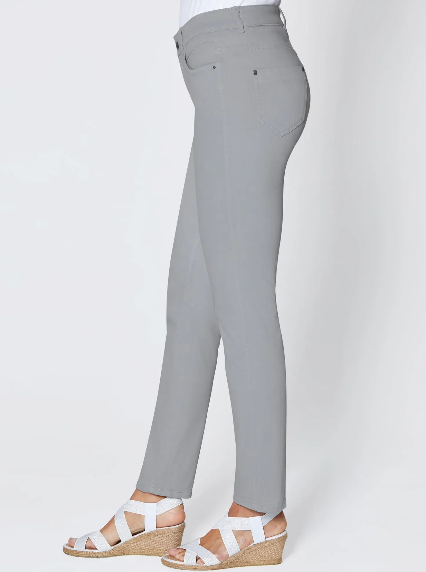 Stretch-Jeans in Röhren-Form