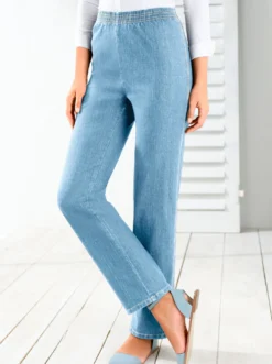Stretch-Jeans mit Rundum-Dehnbund