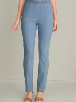 Stretch-Jeans mit Rundum-Dehnbund