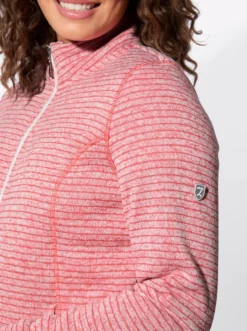 Strickfleecejacke mit Nahttaschen