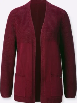 Strickjacke in langer, offener Form