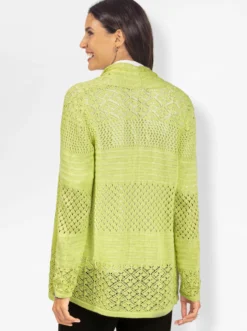 Strickjacke mit Ajour-Muster