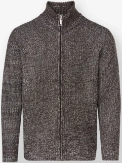 Strickjacke mit durchgehendem Reißverschluss