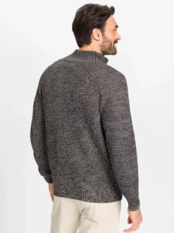 Strickjacke mit durchgehendem Reißverschluss