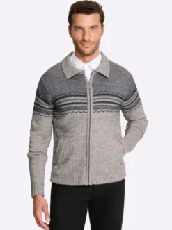 Strickjacke mit Reißverschluss