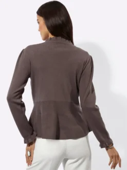 Strickjacke mit Schößchen